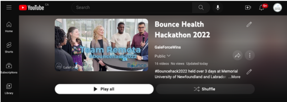 Interviews by Galeforce Wins of the Bounce Health Hackathon