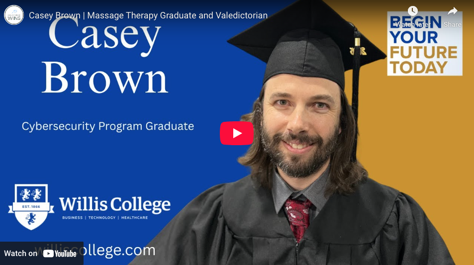 Casey Brown | Massage Therapy Graduate and Valedictorian 